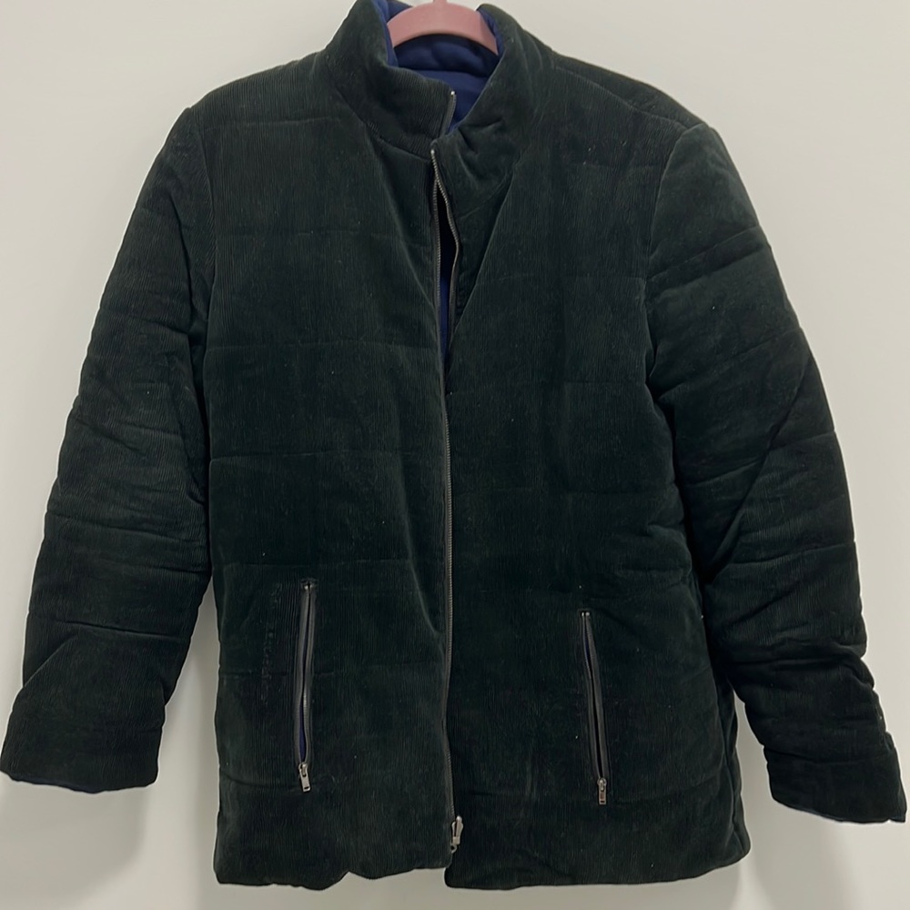 Two colors heavy winter jacket M
